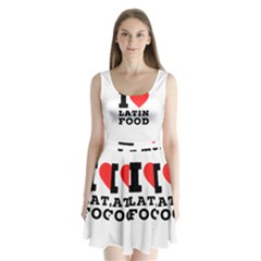 I Love Latin Food Split Back Mini Dress  by ilovewhateva