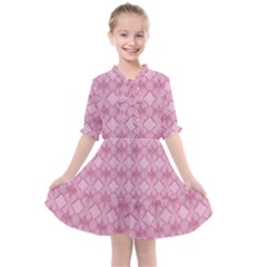 Pattern Print Floral Geometric Kids  All Frills Chiffon Dress by Vaneshop