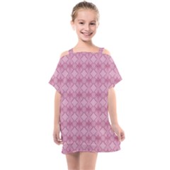 Pattern Print Floral Geometric Kids  One Piece Chiffon Dress by Vaneshop