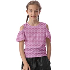 Pattern Print Floral Geometric Kids  Butterfly Cutout Tee by Vaneshop