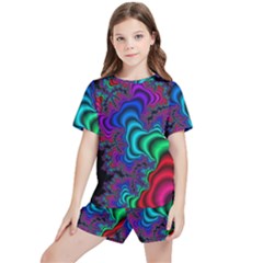 Abstract Piece Color Kids  Tee And Sports Shorts Set by Vaneshop