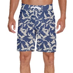 Bird Animal Animal Background Men s Beach Shorts by Vaneshop