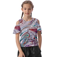 Abstract Background Ornamental Kids  Butterfly Cutout Tee by Vaneshop