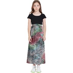 Design Pattern Scarf Gradient Kids  Flared Maxi Skirt by Vaneshop