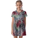 Design Pattern Scarf Gradient Kids  Asymmetric Collar Dress View1