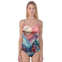 Paper Art Pastel Camisole Leotard  by Vaneshop