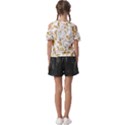 Flowers Gold Floral Kids  Butterfly Cutout Tee View2