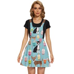 Chihuahua Bubble Kawaii Boba Tea Cute Dog Apron Dress by Wav3s