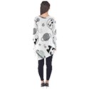 Panda Floating In Space And Star Long Sleeve Tunic  View2