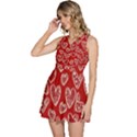 Vector Seamless Pattern Of Hearts With Valentine s Day Sleeveless High Waist Mini Dress View2