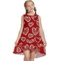 Vector Seamless Pattern Of Hearts With Valentine s Day Kids  Frill Swing Dress View1