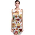 Seamless Pattern Hand Drawing Cartoon Dessert And Cake Classic Sleeveless Midi Dress View1