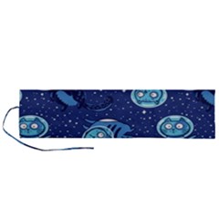 Cat Spacesuit Space Suit Astronaut Pattern Roll Up Canvas Pencil Holder (l) by Wav3s