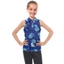 Cat Spacesuit Space Suit Astronaut Pattern Kids  Sleeveless Polo Tee View1