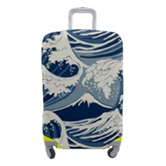 Japanese Wave Pattern Luggage Cover (small) by Wav3s