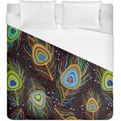 Pattern Feather Peacock Duvet Cover (king Size) by Wav3s