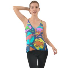 Dinosaur Pattern Chiffon Cami by Wav3s