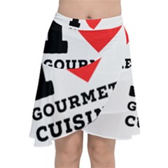 I Love Gourmet Cuisine Chiffon Wrap Front Skirt by ilovewhateva