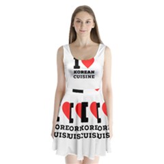 I Love Korean Cuisine Split Back Mini Dress  by ilovewhateva