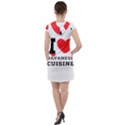 I love Japanese cuisine Drawstring Hooded Dress View2