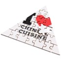 I love Chinese cuisine Wooden Puzzle Triangle View2