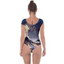 The Great Wave Off Kanagawa Japanese Waves Short Sleeve Leotard  View2