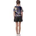 The Great Wave Off Kanagawa Japanese Waves Kids  Butterfly Cutout Tee View2