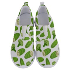 Vegetable Pattern With Composition Broccoli No Lace Lightweight Shoes by Grandong