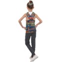 The City Style Bus Fantasy Architecture Art Kids  Sleeveless Hoodie View2