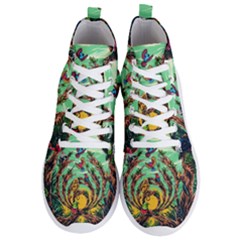 Monkey Tiger Bird Parrot Forest Jungle Style Men s Lightweight High Top Sneakers by Grandong