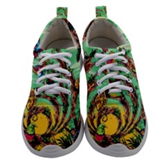 Monkey Tiger Bird Parrot Forest Jungle Style Women Athletic Shoes by Grandong