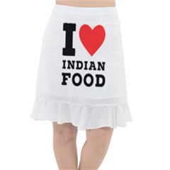 I Love Indian Food Fishtail Chiffon Skirt by ilovewhateva