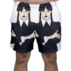 Wednesday Addams Men s Shorts by Fundigitalart234