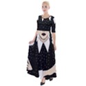 Wednesday addams Half Sleeves Maxi Dress View1