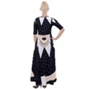 Wednesday addams Half Sleeves Maxi Dress View2