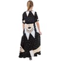 Wednesday addams Waist Tie Boho Maxi Dress View2