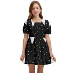 Wednesday Addams Kids  Short Sleeve Dolly Dress by Fundigitalart234