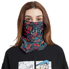 Japanese Graffiti Face Covering Bandana (two Sides) by Cowasu