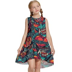 Japanese Graffiti Kids  Frill Swing Dress by Cowasu