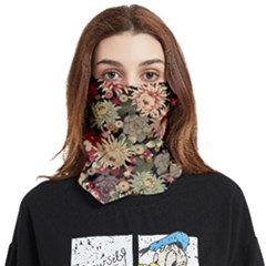 Japanese Flower Art Face Covering Bandana (two Sides) by Cowasu