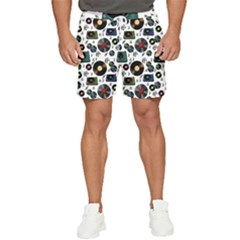 Records Vinyl Seamless Background Men s Runner Shorts by Bangk1t