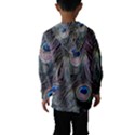 Peacock Feathers Peacock Bird Feathers Kids  Hooded Windbreaker View2