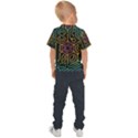 Circuit Hexagonal Geometric Pattern Background Pattern Kids  Sports Tee View2