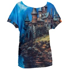 Castle Fantasy Women s Oversized Tee by Ndabl3x