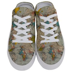 Vintage World Map Half Slippers by Cowasu