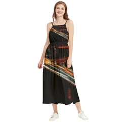 Highway Night Lighthouse Car Fast Boho Sleeveless Summer Dress by Amaryn4rt