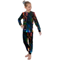 Architecture City Homes Window Kids  Long Sleeve Set  by Amaryn4rt