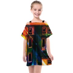 Architecture City Homes Window Kids  One Piece Chiffon Dress by Amaryn4rt