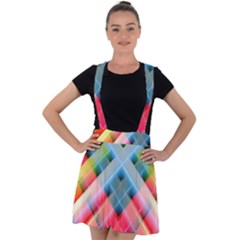 Graphics Colorful Colors Wallpaper Graphic Design Velvet Suspender Skater Skirt by Amaryn4rt