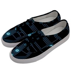 A Completely Seamless Background Design Circuitry Men s Classic Low Top Sneakers by Amaryn4rt